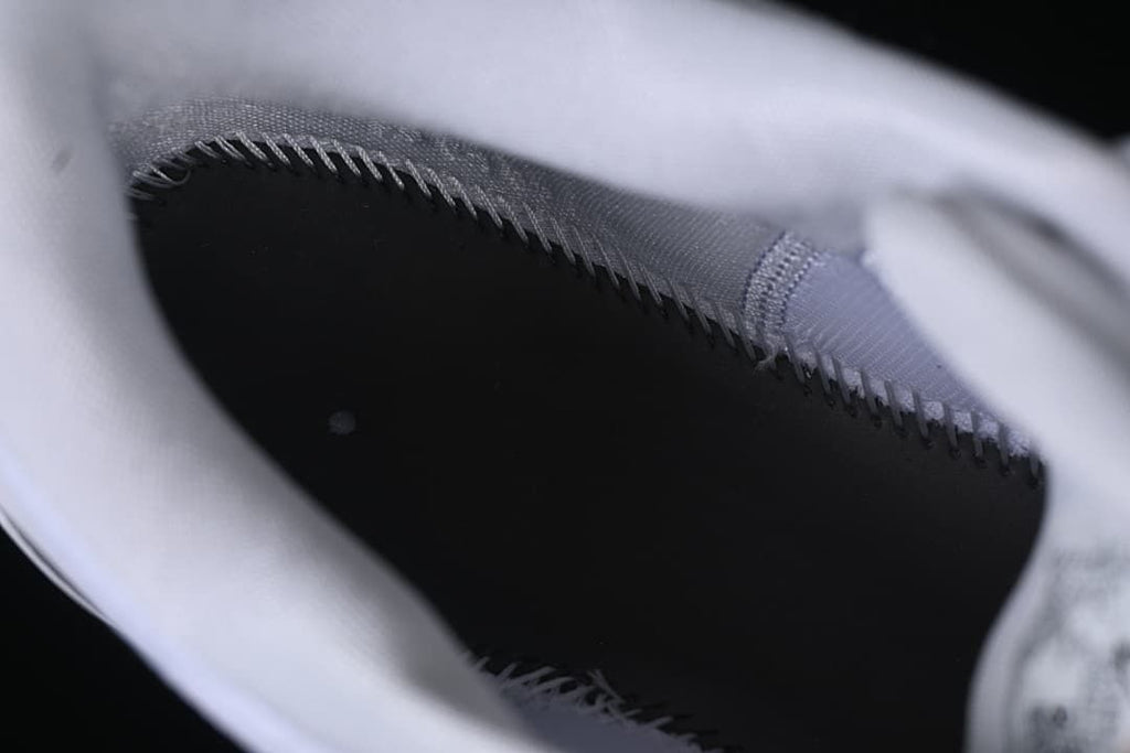 Close-up view inside the shoe