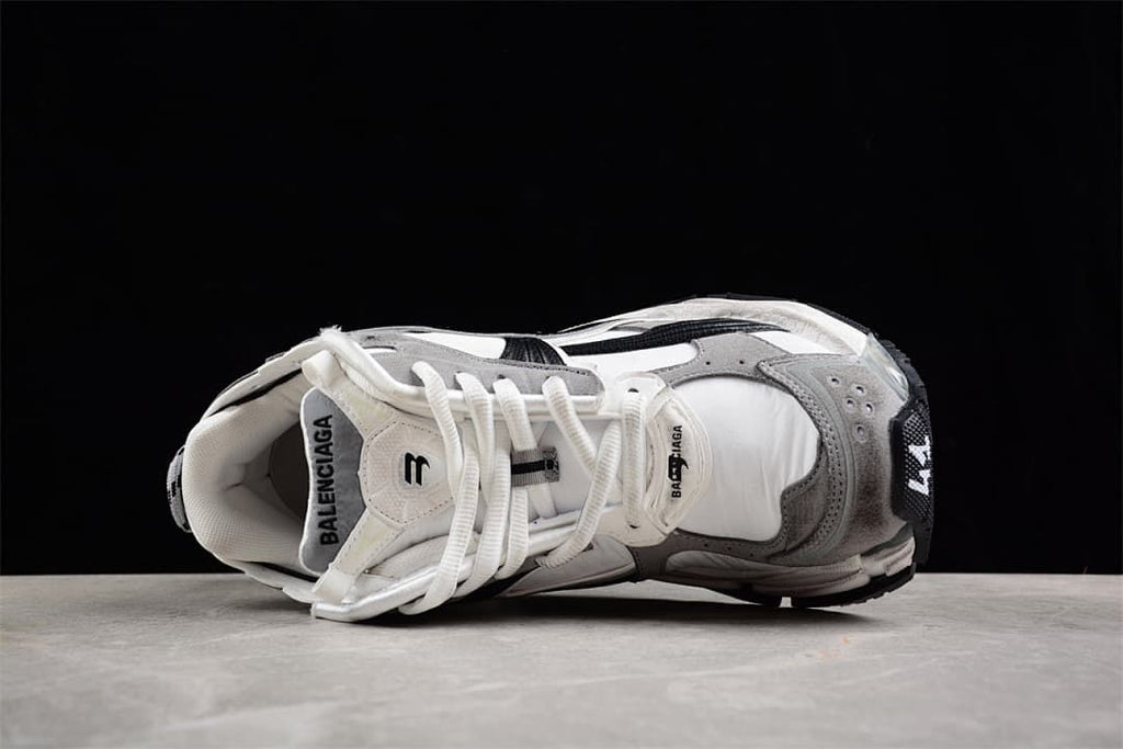 Top view of the lace-up sneaker