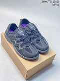 Pair of gray ECCO Sko low-top lace-up shoes shown from above and at an angle