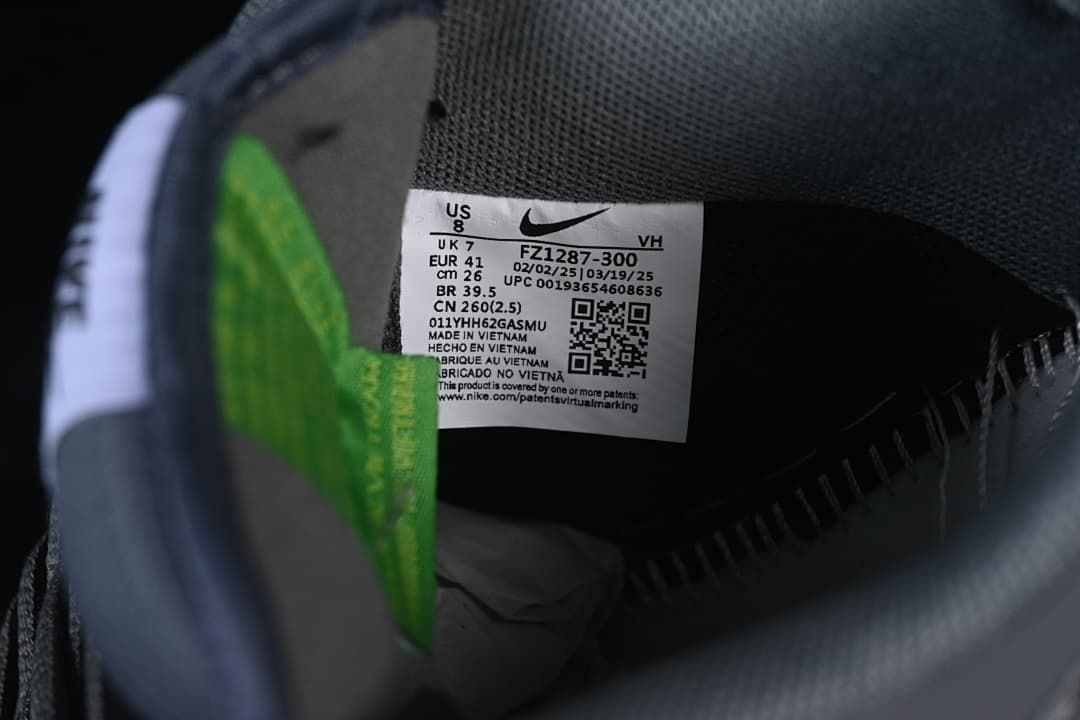 Inside size label showing EU 41 and other size information for the photographed shoe.