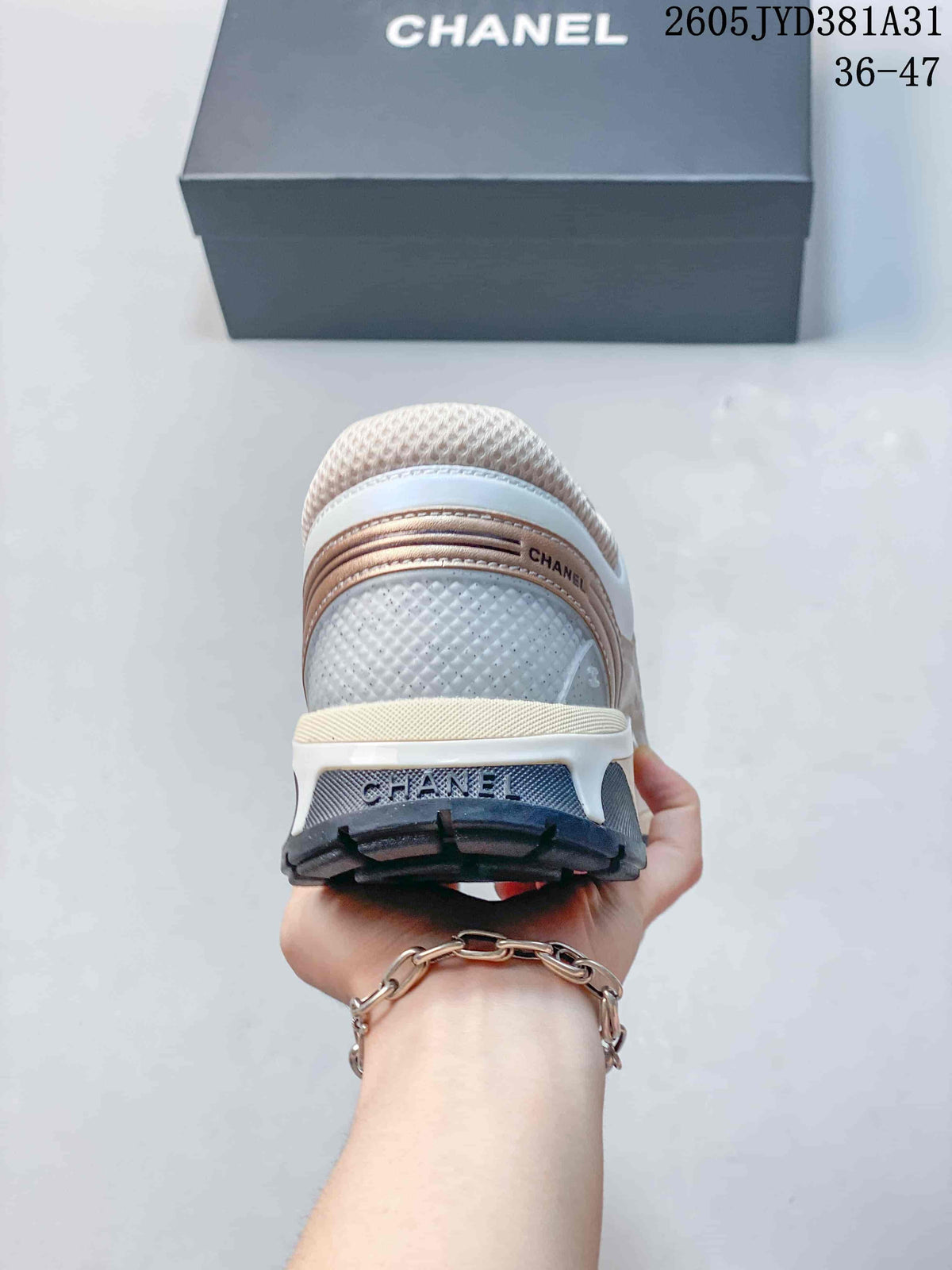 Rear view showing layered heel panels and the chunky sole