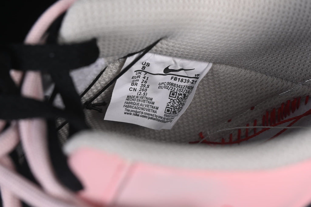 Shoe size label showing EU 41 and style code FB1839-125