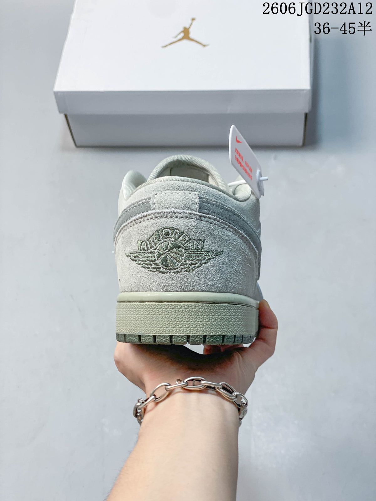 Rear view showing the heel emblem and outsole