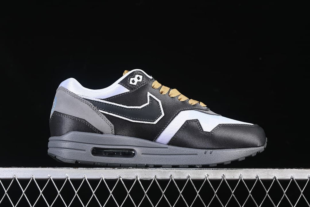 Side profile of a Nike Air Max 1 sneaker with a visible Air unit