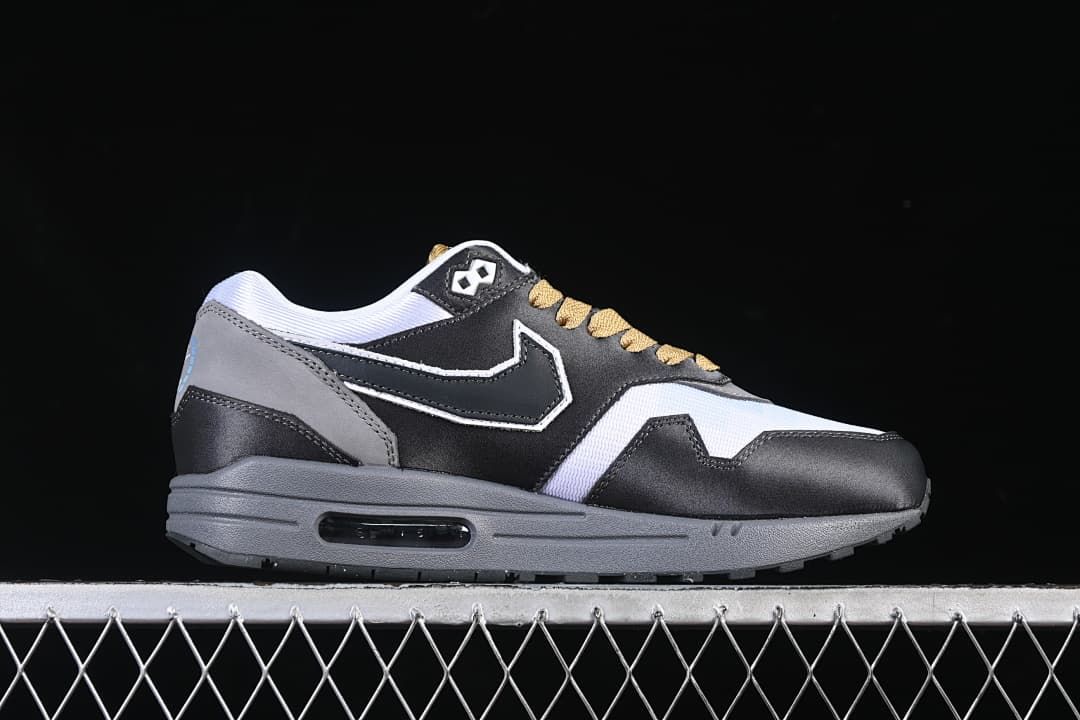 Side profile of a Nike Air Max 1 sneaker with a visible Air unit