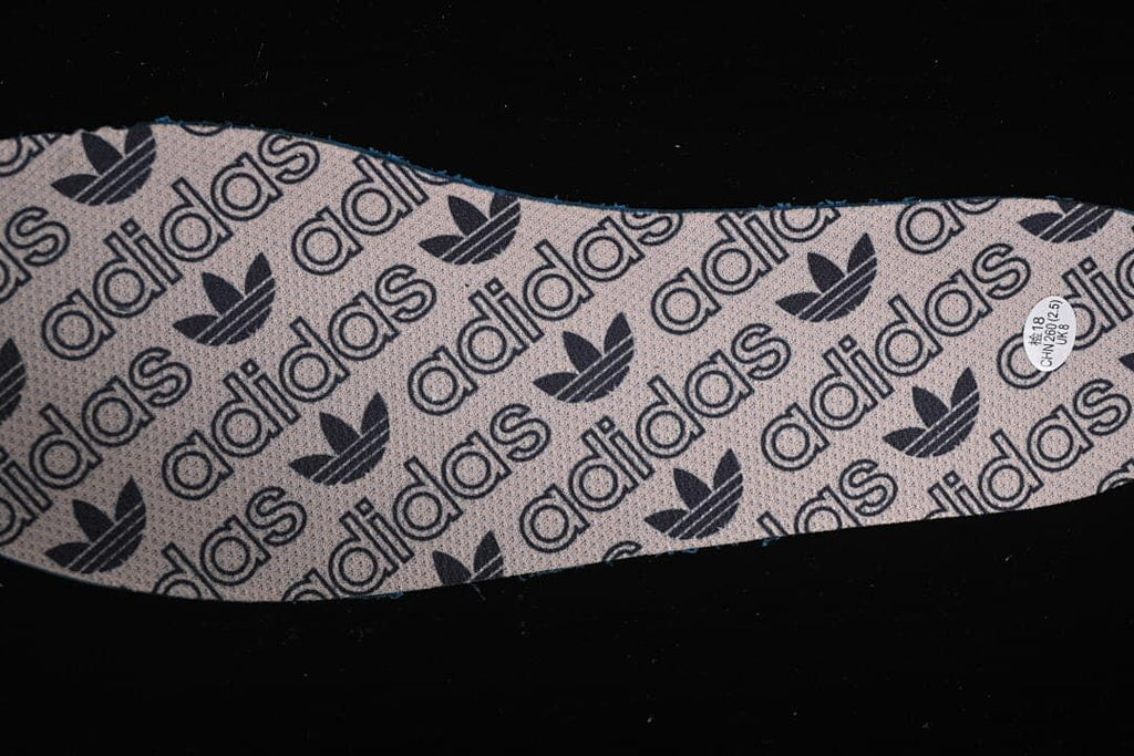 Close-up of the patterned adidas insole