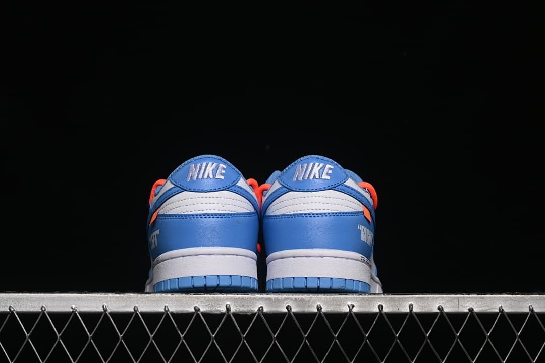 Rear view of both sneakers showing the heel panels and outsole.