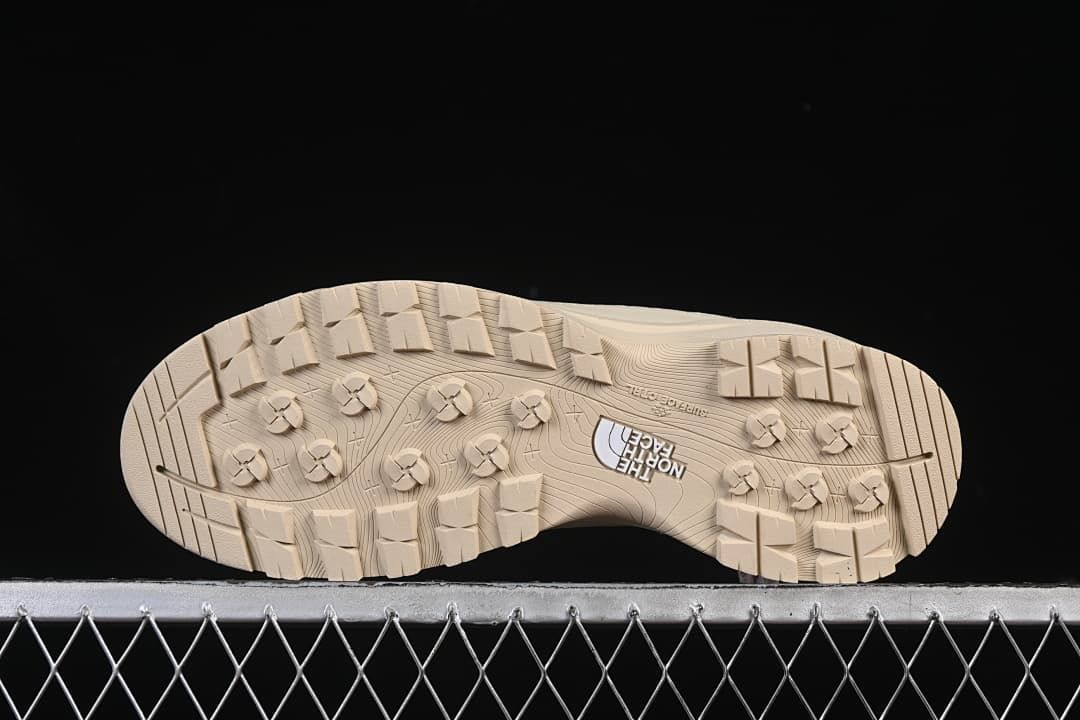 Underside showing the patterned tread