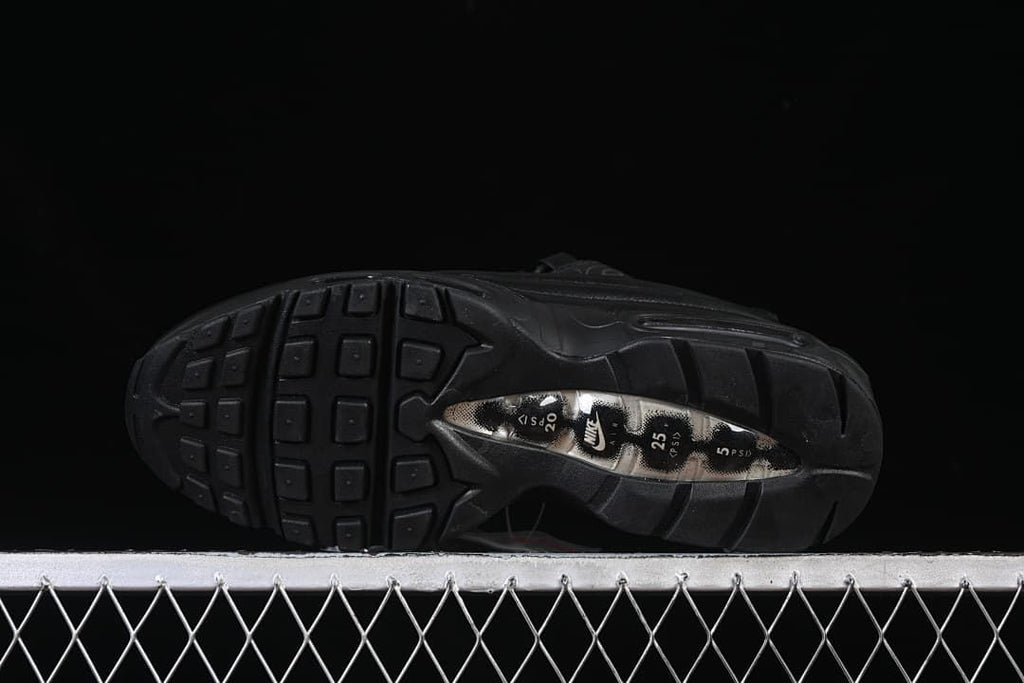 Underside view showing the black tread and outsole details