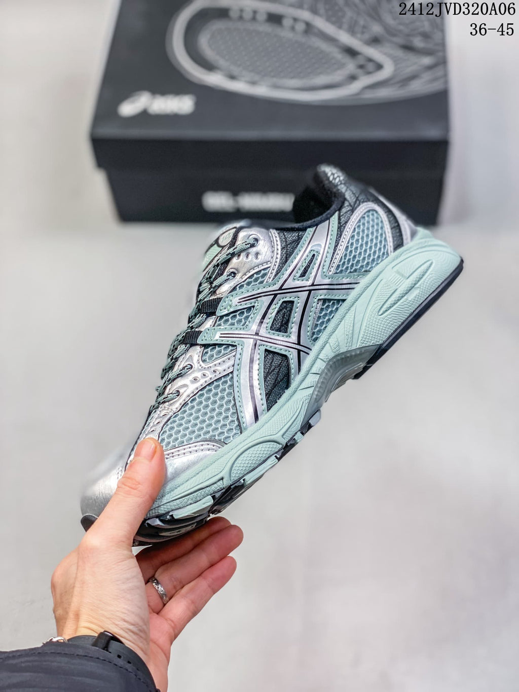 Side profile showing the layered upper and sculpted midsole