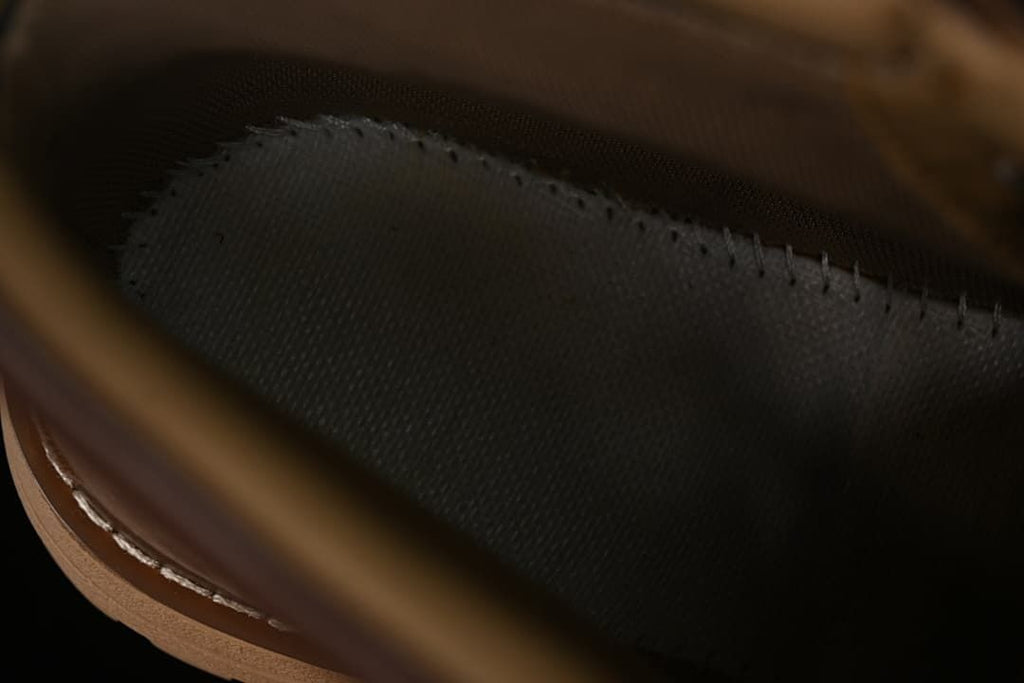 Close-up view inside the boot