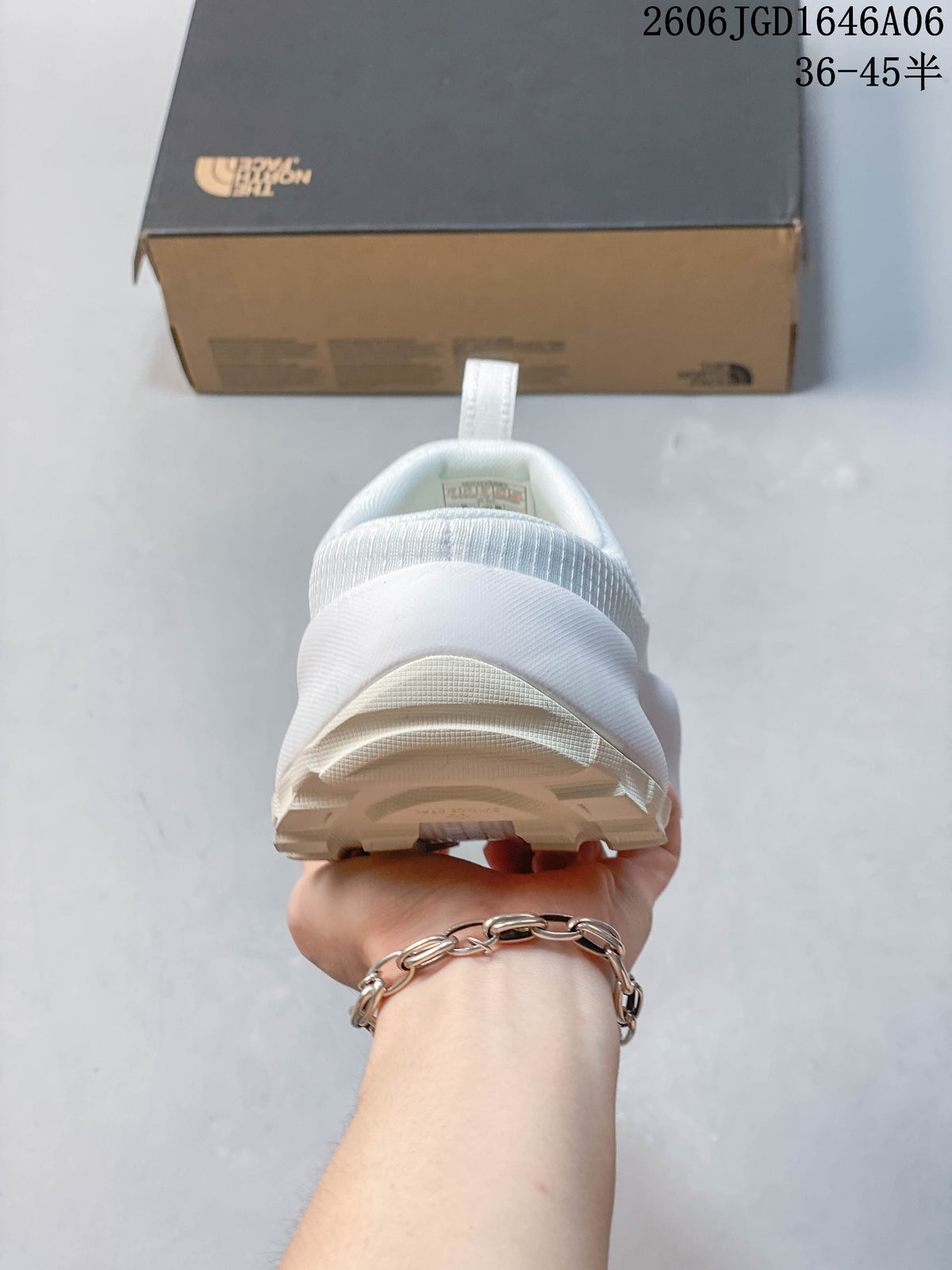 Rear view showing the heel and outsole of the mule