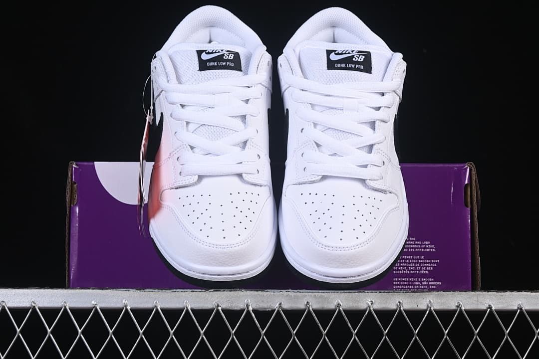 Front view of the pair showing perforated toe panels and white laces