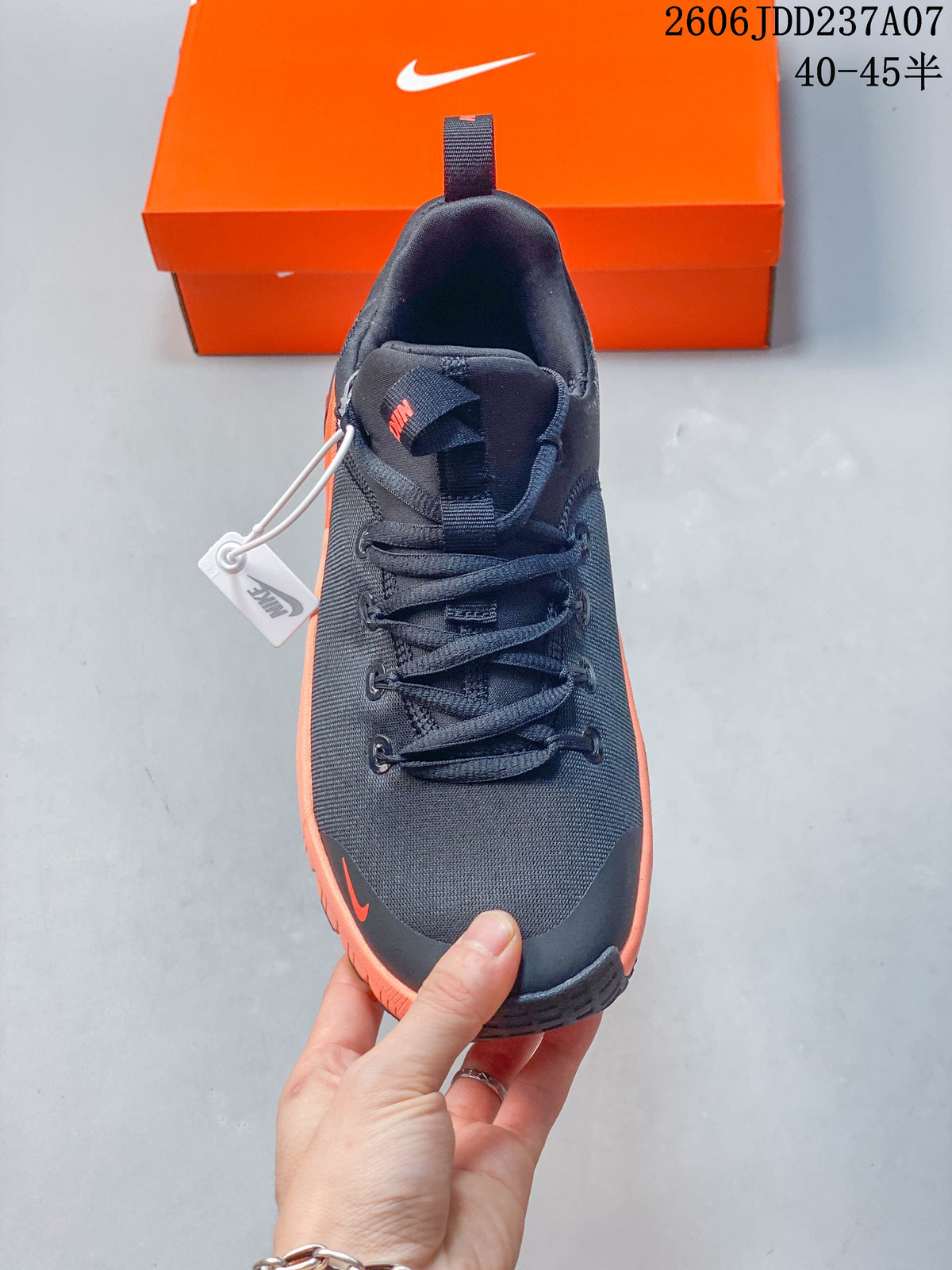 Top view of the shoe showing its laces, tongue, and pull tab