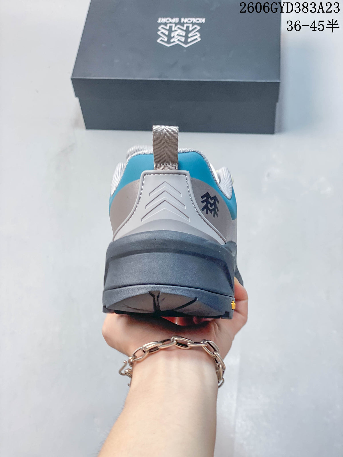 Rear view showing the heel design and outsole