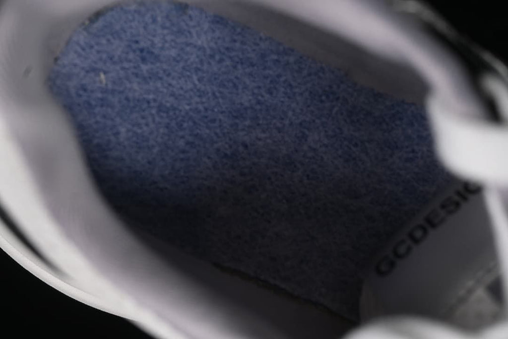 Close-up of the sneaker interior and footbed