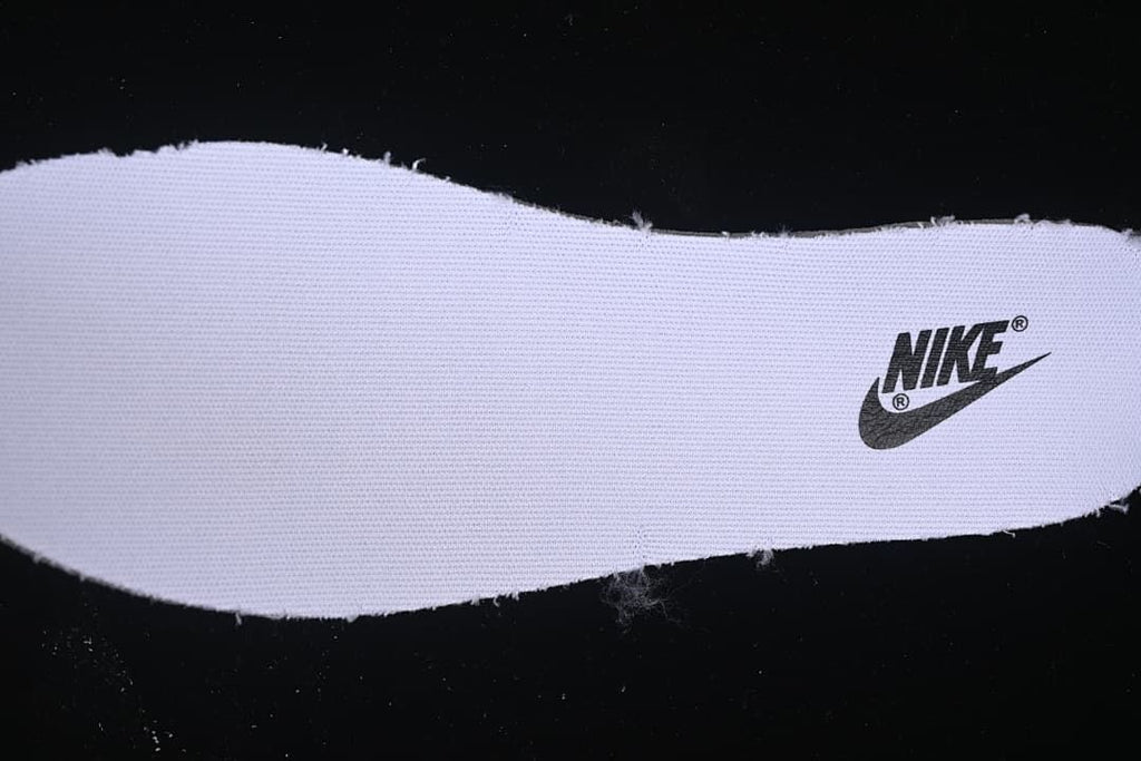 Close-up of a white insole with Nike branding
