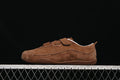 Side view of the brown adidas Urban Reverie KJ4034 strap sneaker