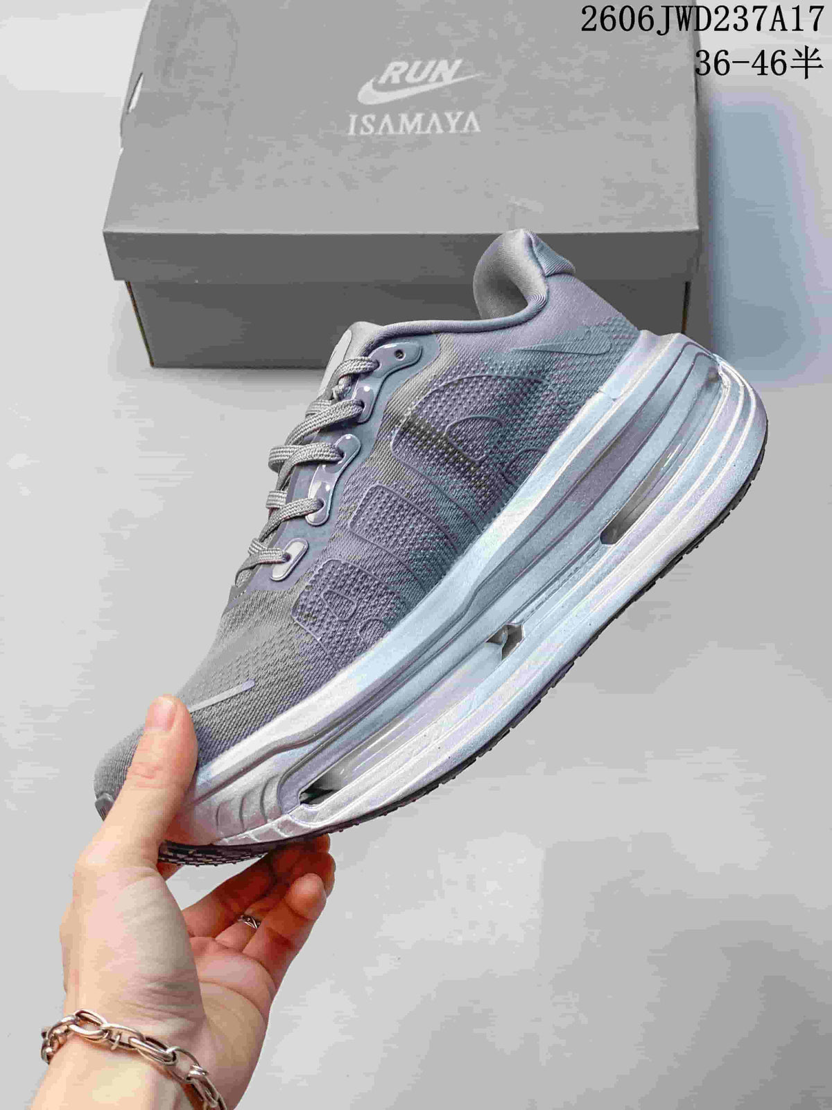 Side profile of the gray Nike Air Pegasus Premium sneaker