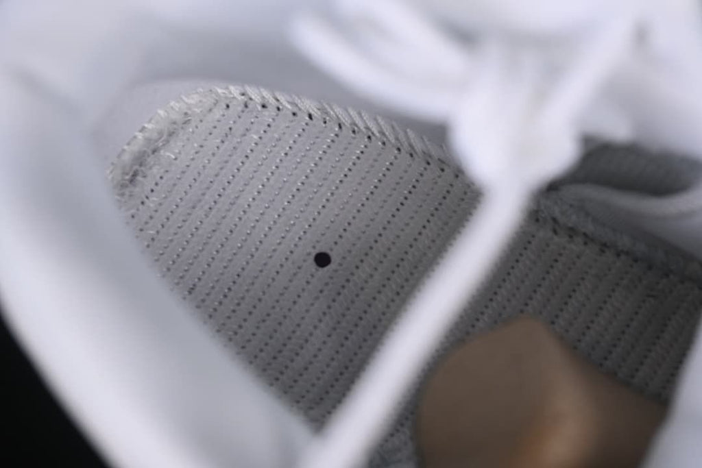 Close-up view inside the sneaker