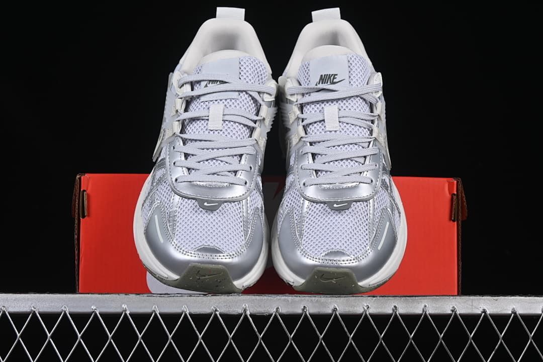 Front view of the pair displayed on a shoe box