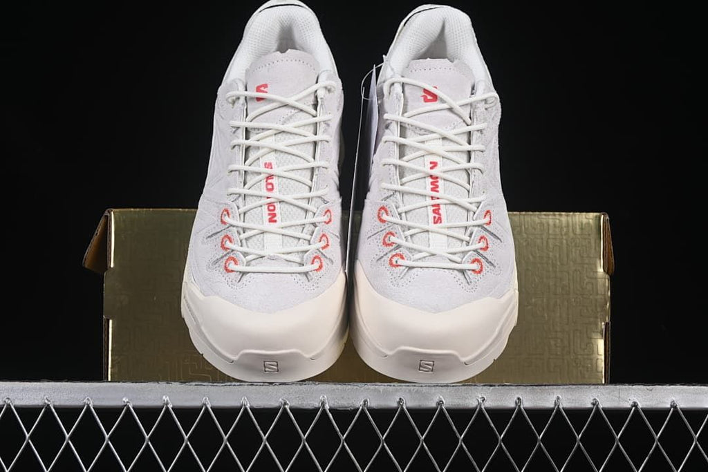 Front view of the pair with the shoe box behind them