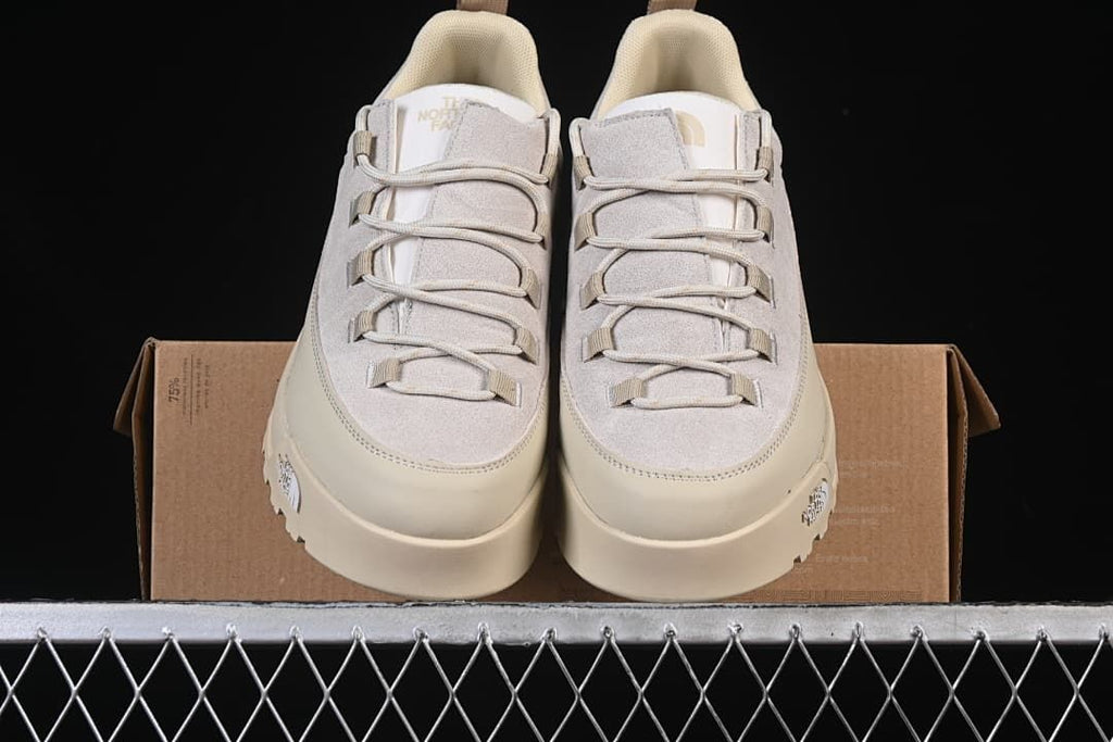 Front view of the pair resting on the shoebox
