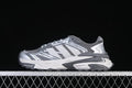 Side profile of the silver and gray adidas XLG Storm Edge sneaker.