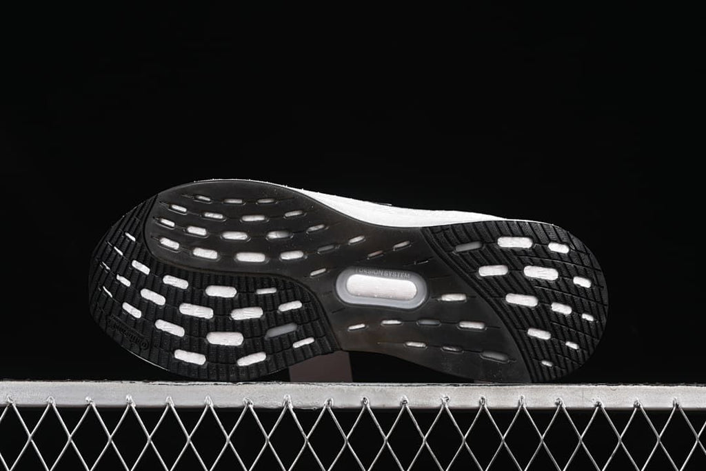Underside view showing the black outsole and tread pattern