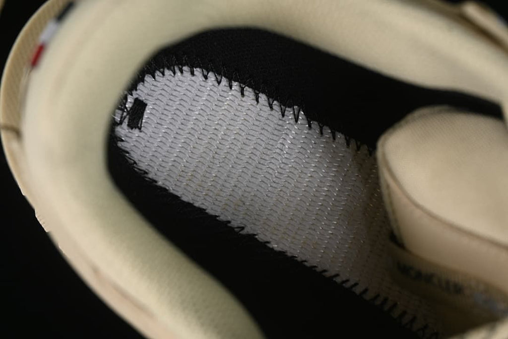 Close-up view inside the sneaker, showing the interior lining.