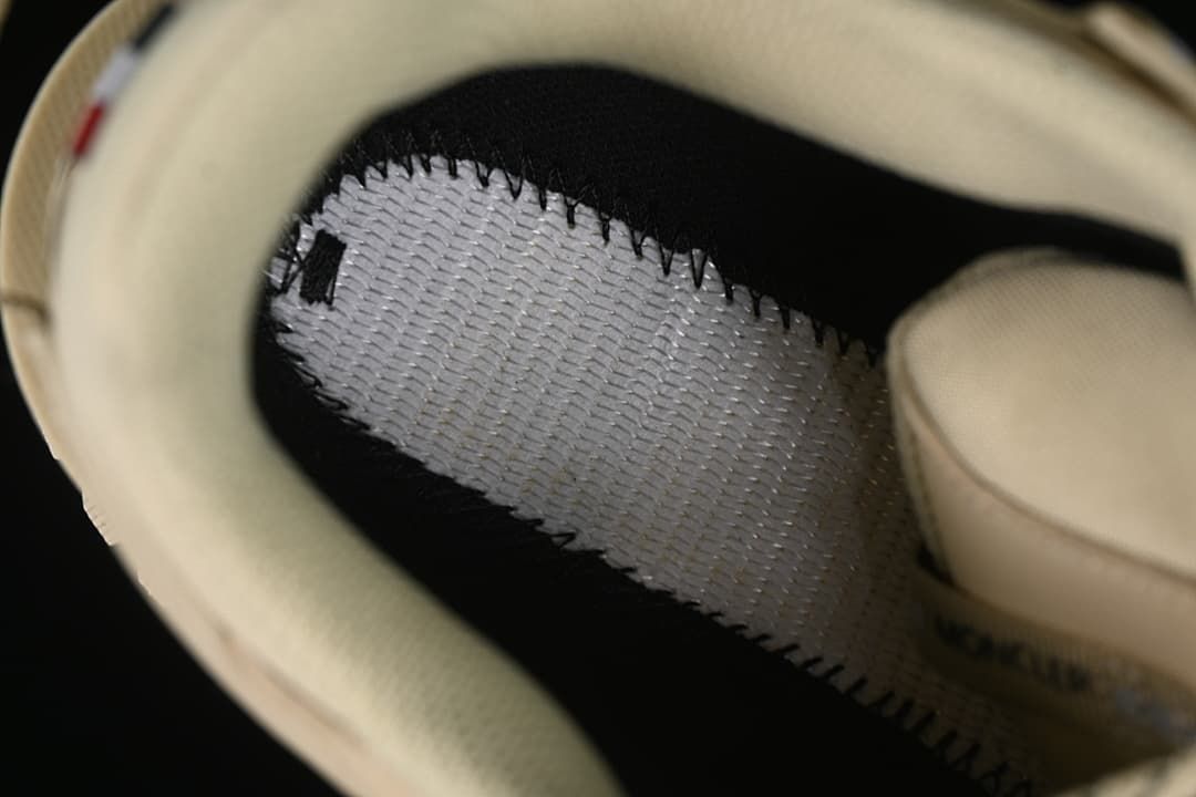 Close-up view inside the sneaker, showing the interior lining.