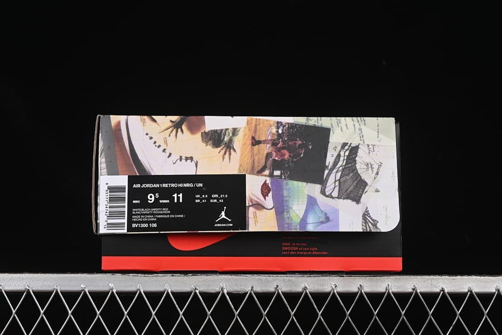 Shoebox label showing model identification and sample size details