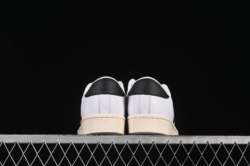Rear view of the pair showing black heel tabs