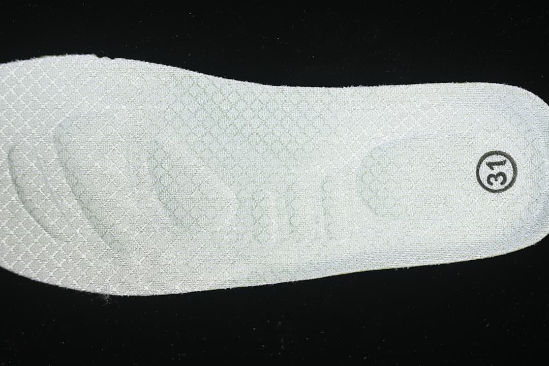 Close-up of the shoe insert marked EU size 31