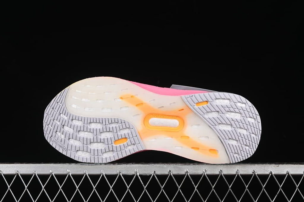 Underside view showing the patterned outsole