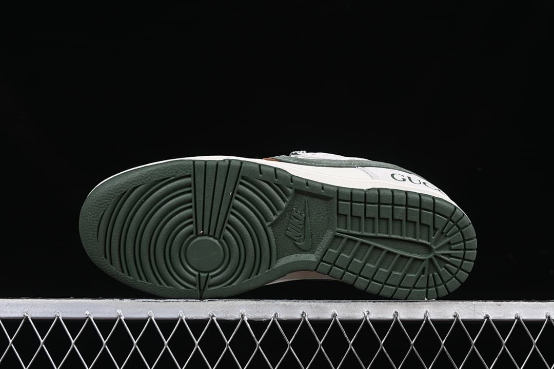 Underside view showing the dark green tread pattern