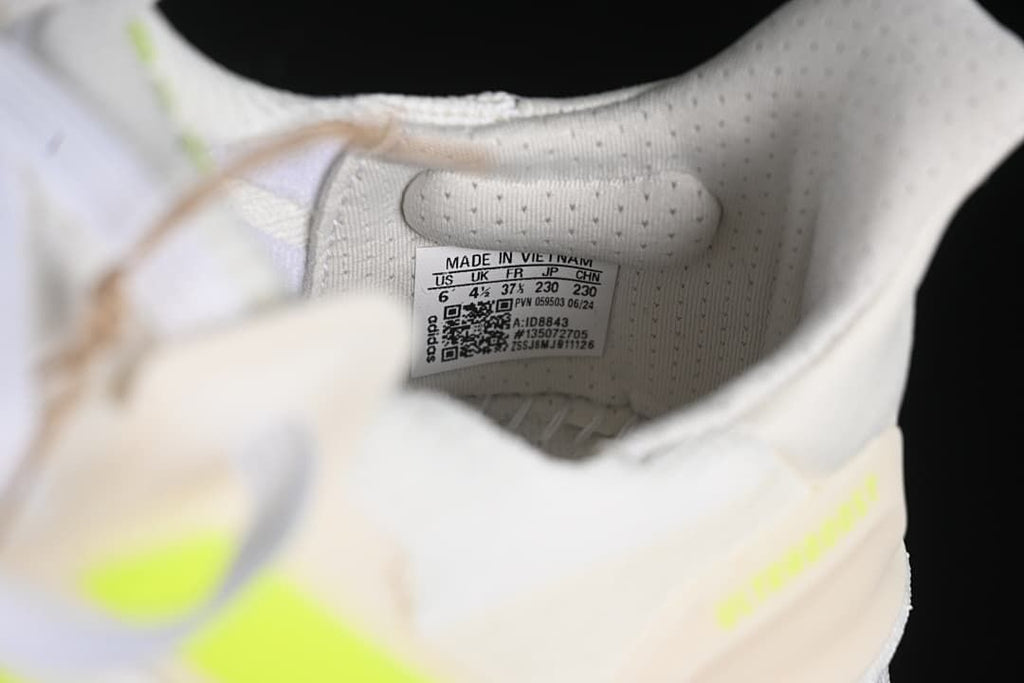 Inside shoe size and product label