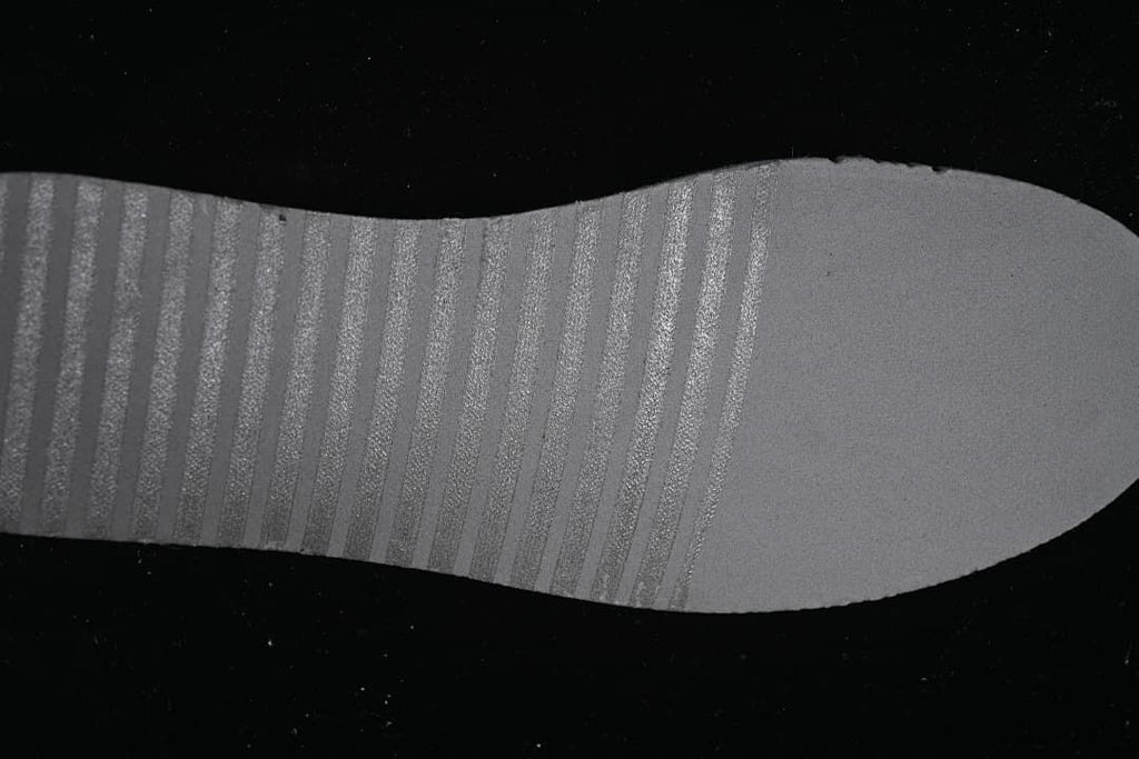 Close-up of the sneaker outsole tread
