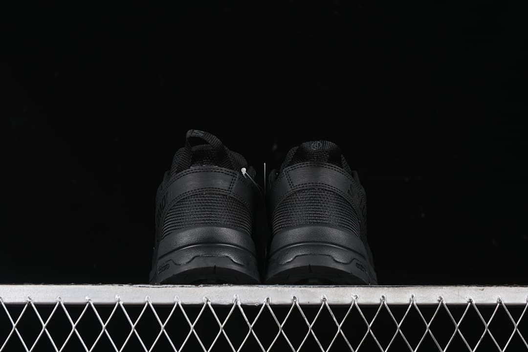 Rear view of the pair showing heel construction