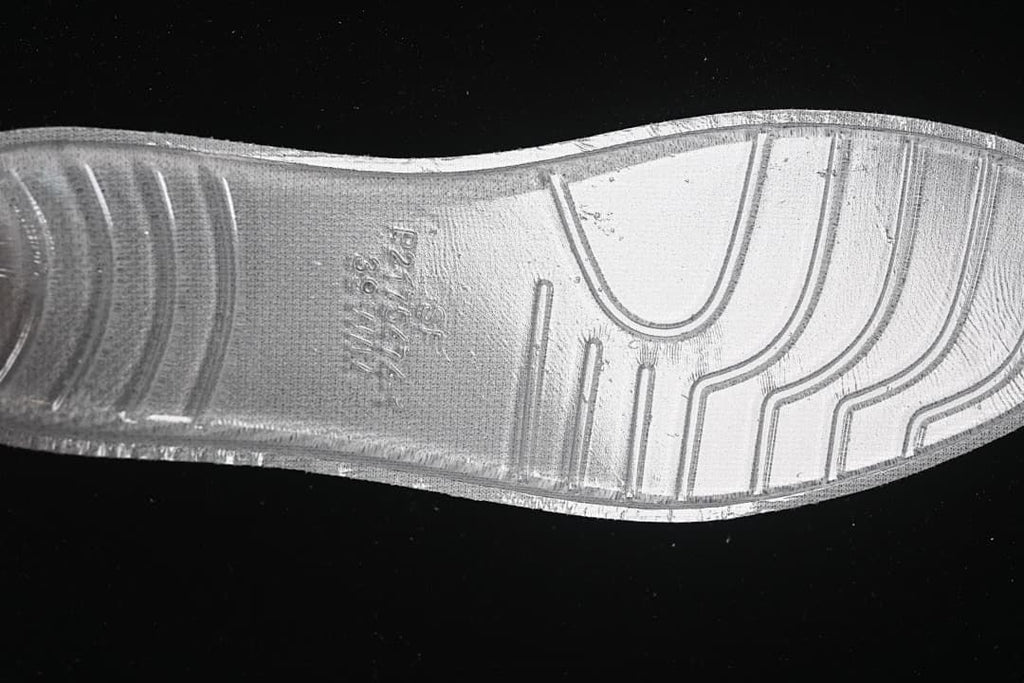Close-up of the sneaker outsole surface