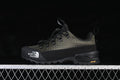 Side view of The North Face Glenclyffe Low in black and army green