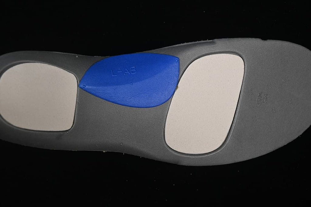 Second view of the insole underside and colored panels