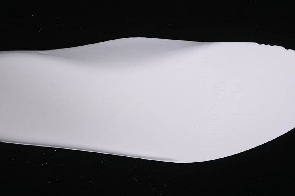White outsole shown from below
