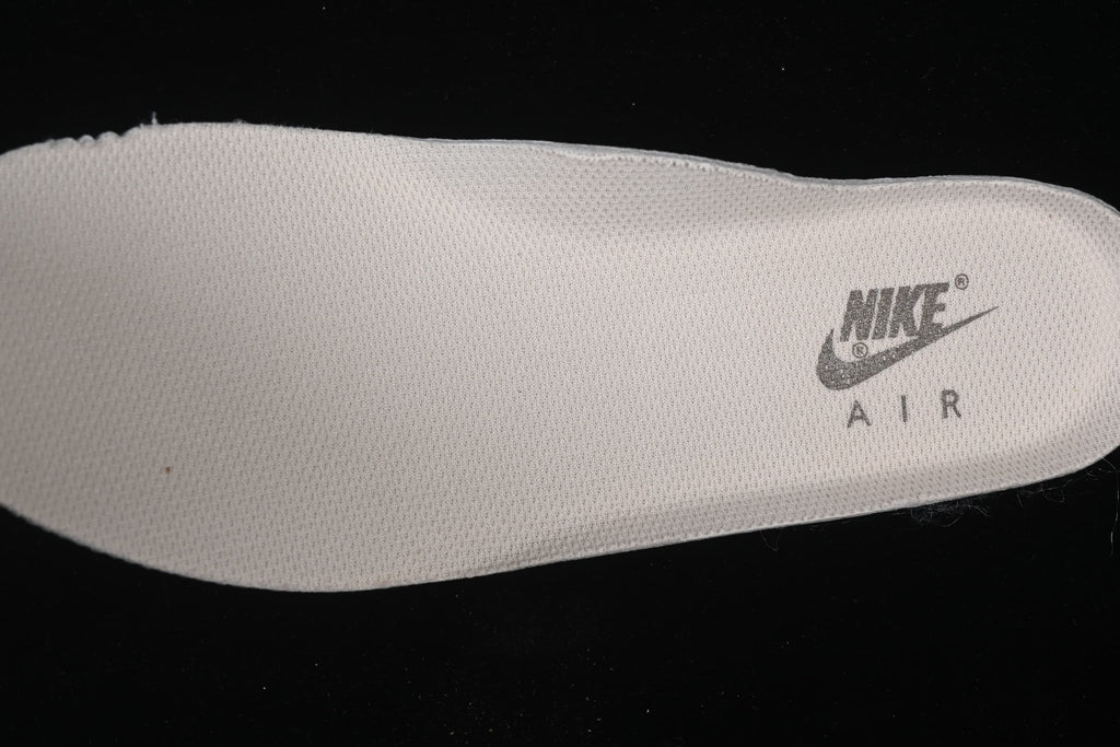 Close-up of the sneaker insole with Nike Air branding