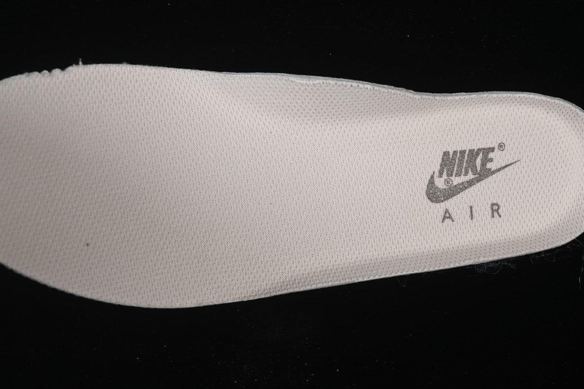 Close-up of the sneaker insole with Nike Air branding