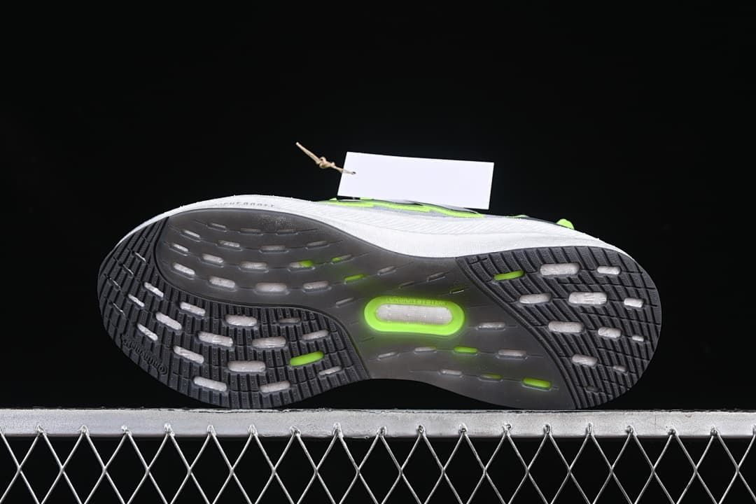 Underside view of the black outsole