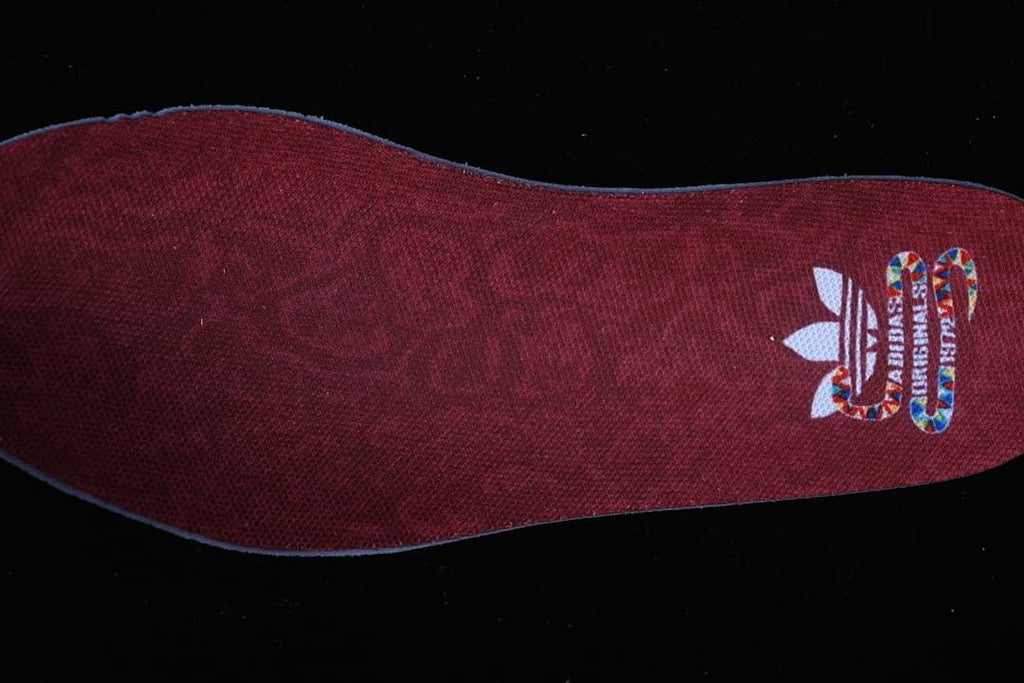 Burgundy insole with Adidas Originals branding