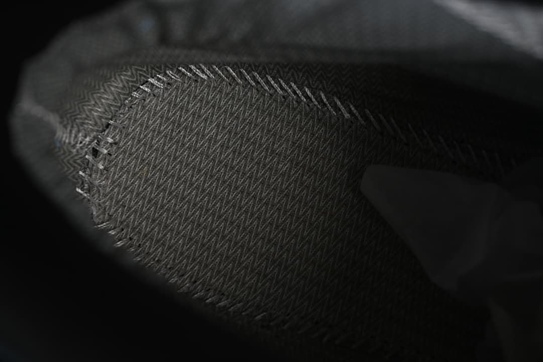 Close-up of the boot's textured interior lining