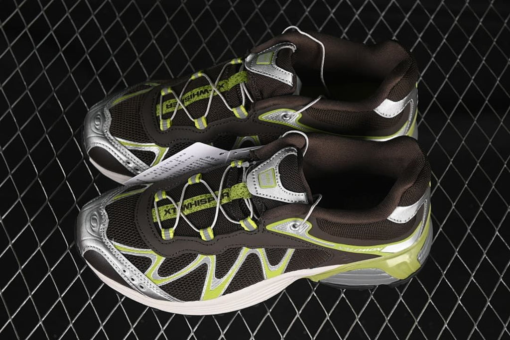 Pair of Salomon XT-Whisper sneakers viewed from above