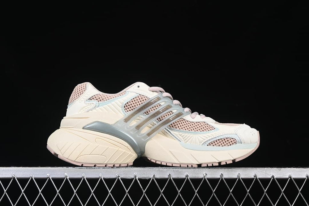 Side profile highlighting the layered upper and sculpted sole
